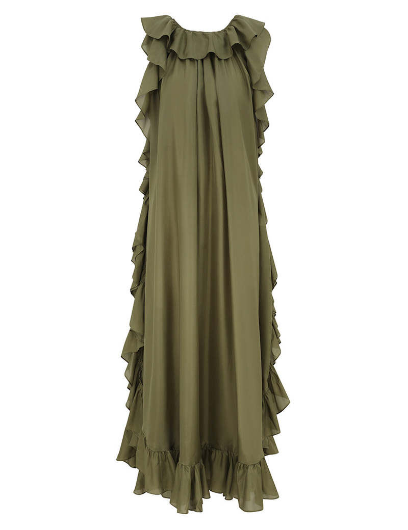Zimmermann Cascadian Ruffle Midi Dress | Garmentory