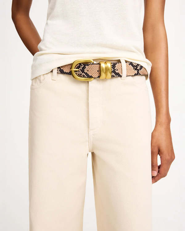 By Malene Birger Zoira Snake Belt - Brown