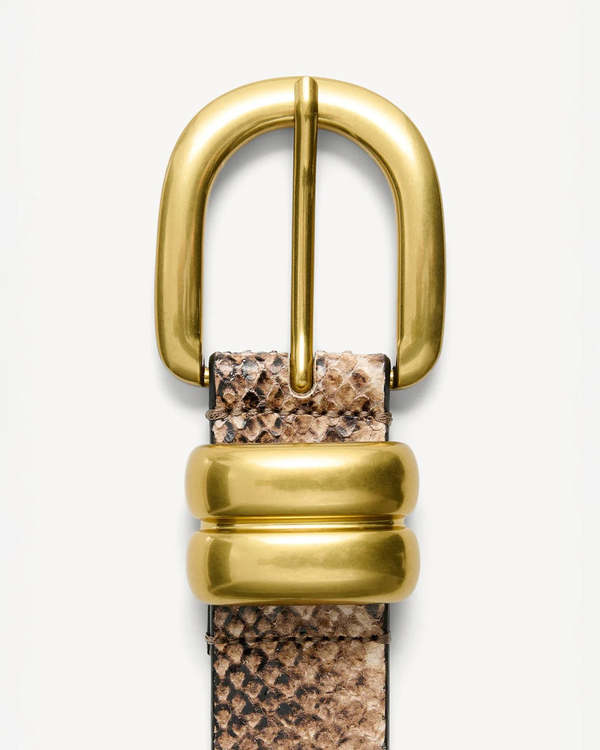 By Malene Birger Zoira Snake Belt - Brown