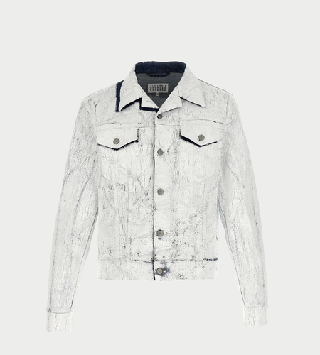 MM6 白シャツ detachable sleeve denim hooded jacket 関送無料 Supreme MM6 Maison Margiela Foil Hooded Work Jacket (SS24