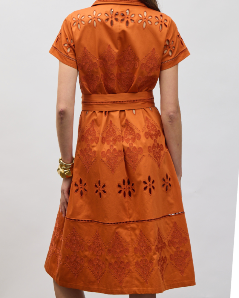 Figue Eva Dress - Burnt Sienna