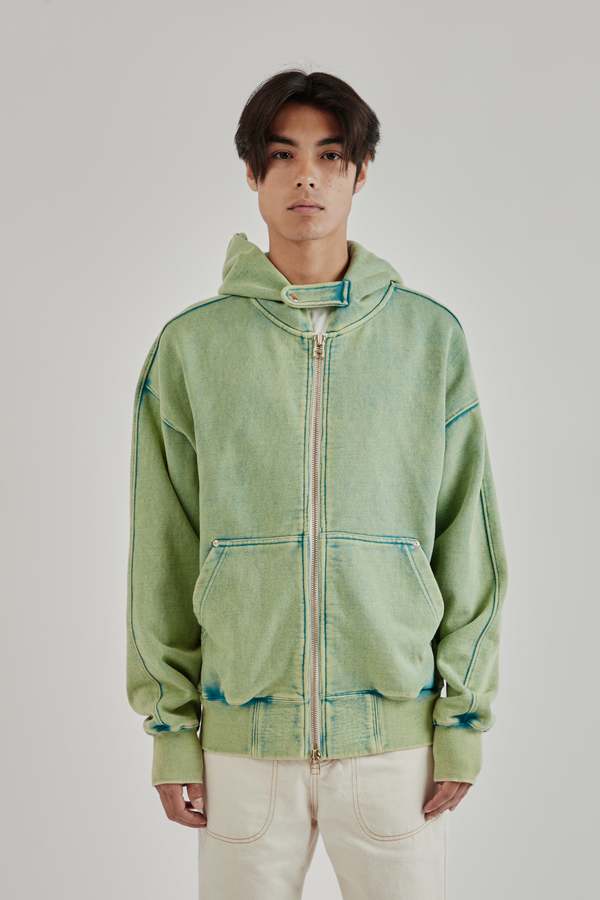 FRIZMWORKS Vintage Dyeing Hood Zip Up Parka | Garmentory
