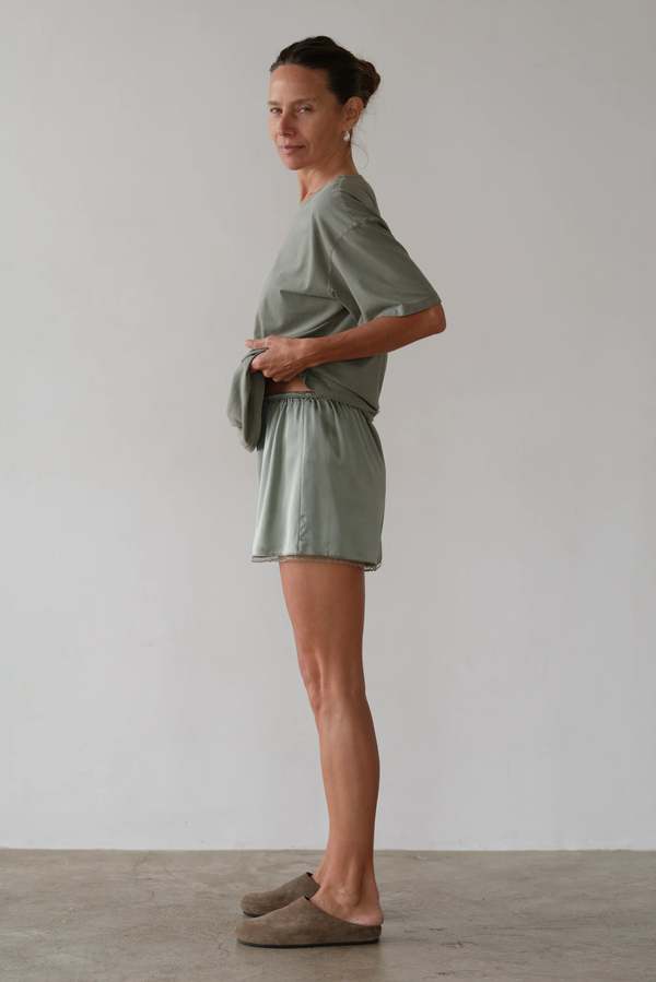 Donni. Silk Lace Tap Short