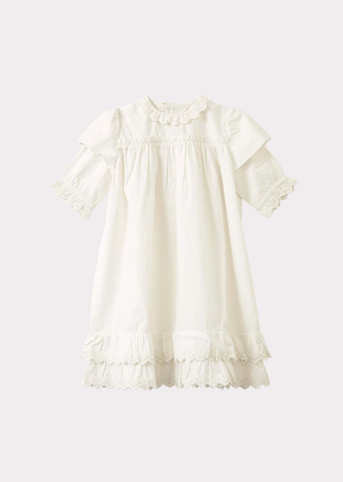 Kids Caramel VALERIE DRESS - WHITE | Garmentory