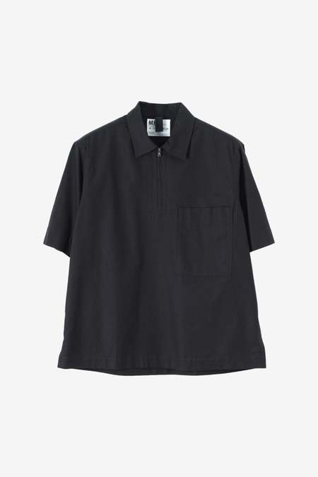 MHL by Margaret Howell Pull On Shirt Dress - Black | Garmentory