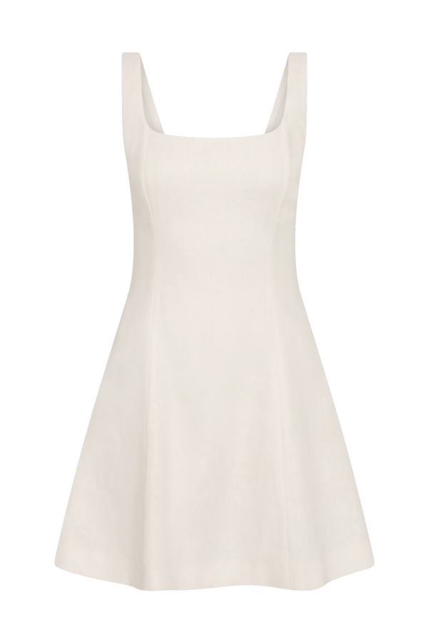 Faithfull The Brand Felice Mini Dress - White | Garmentory