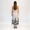 Loretta Caponi Bianca Long Dress - Water Lilies - Thumbnail 3