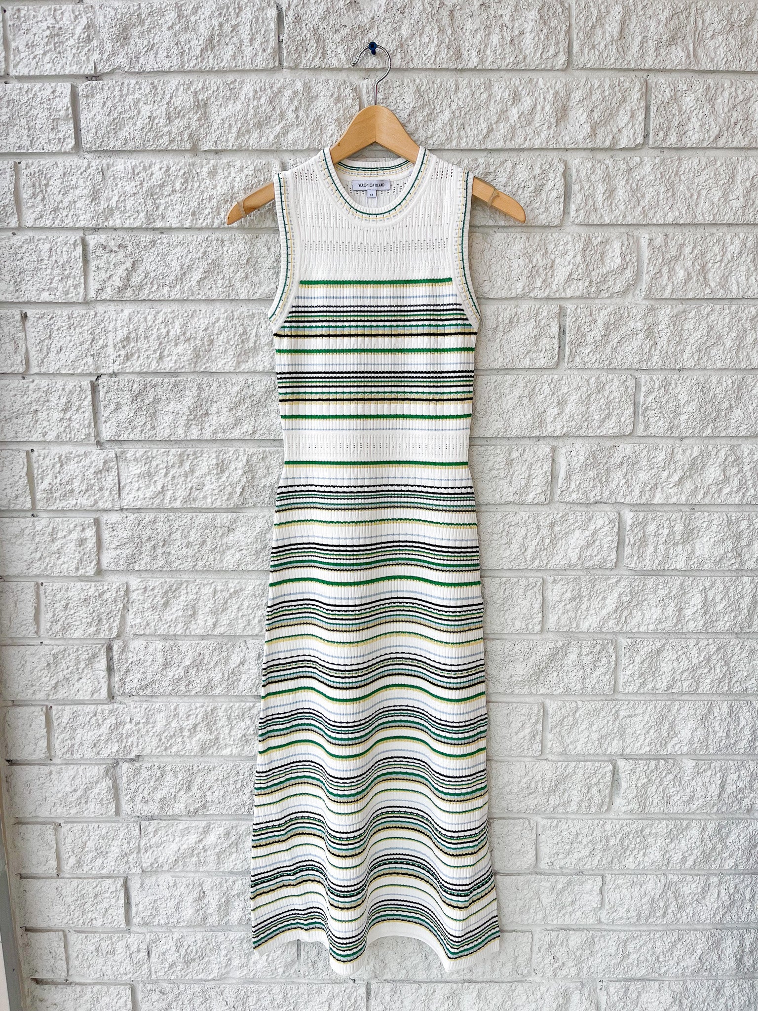 Veronica Beard Dawna Knit Dress - Off White Multi | Garmentory