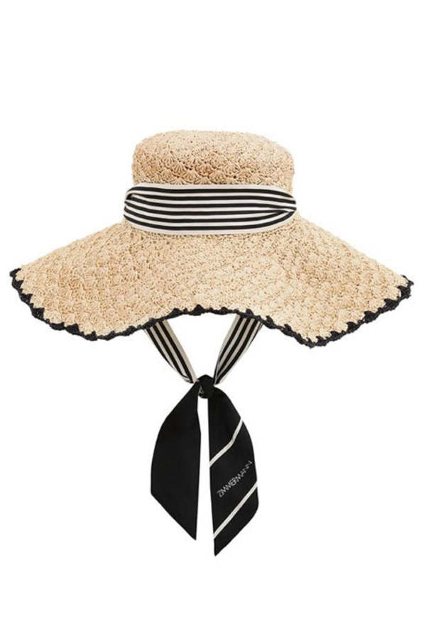 Zimmermann Raffia Tipped Sunhat Garmentory