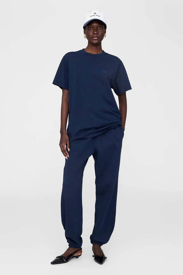 ボトムスその他 ANINE BING FW25 KARTER JOGGING (A0310997BEL26 DARK BLUE) Anine Bing cotton joggers karter navy blue color smooth A