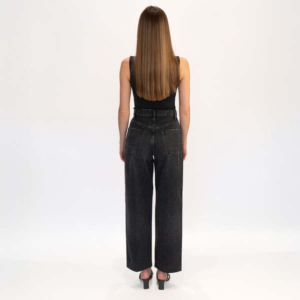 Tanaka Straight Jean Trouser - Black Selvedge | Garmentory