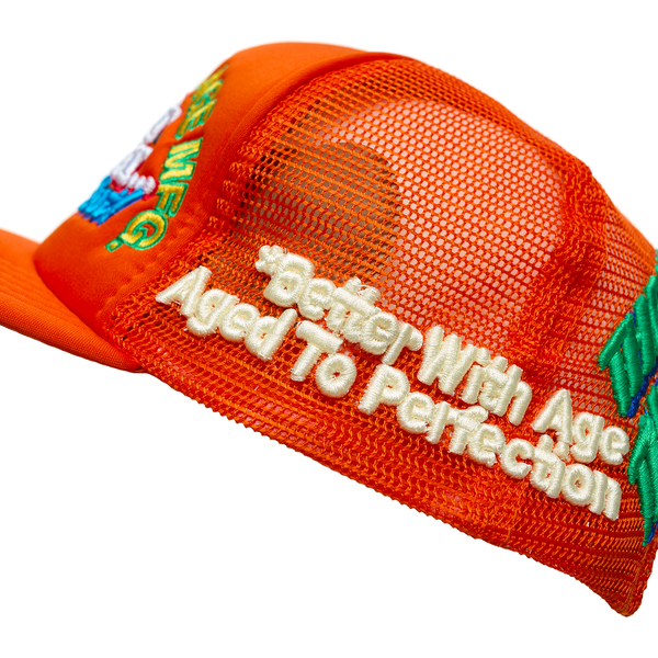 Better With Age 'Next To Sex' Embroidered Cap - Orange | Garmentory