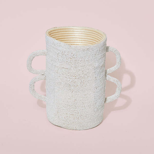 Indego Africa Double Handle Vessel - White