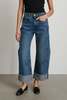 B Sides Relaxed Vista Cuffed Lasso Jeans - Vista Blue - Thumbnail 1