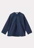 Caramel Adonis Children's Cotton Shirt - Indigo - Thumbnail 1