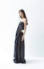 K M by L A N G E Pure Silk Wrapped Long Skirt - Black - Thumbnail 12