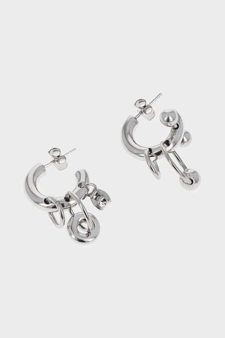 Justine Clenquet Chelsea Earring - Silver | Garmentory