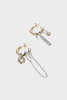 Justine Clenquet Irvin Earrings - Gold/Silver - Thumbnail 2