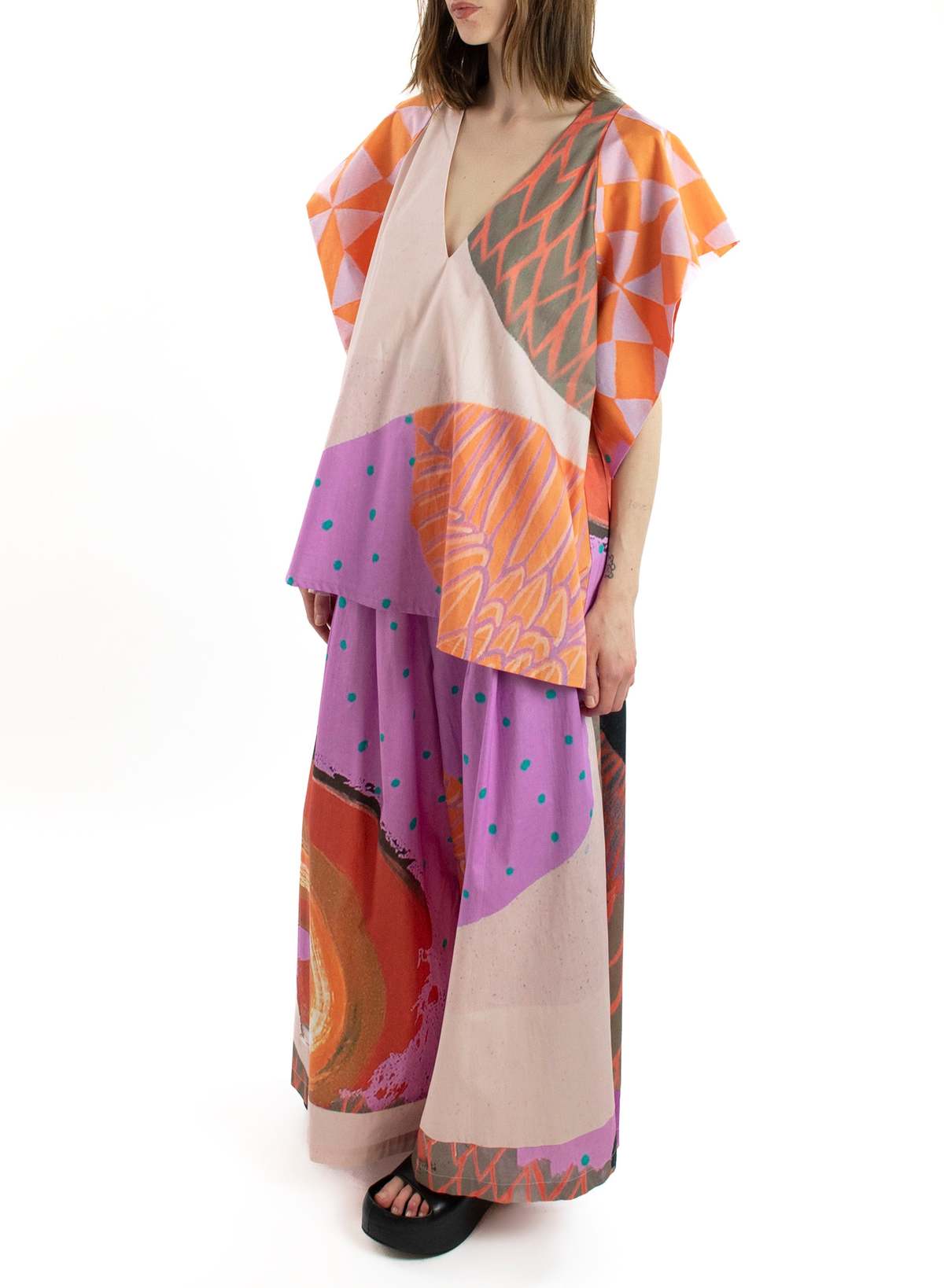 Meg Secret Wide Leg Pant - Secret Drawer Print - Image 1 of 6