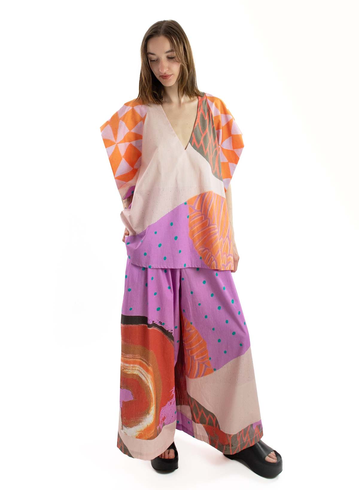 Meg Secret Wide Leg Pant - Secret Drawer Print - Image 2 of 6