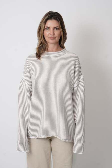 LAUREN MANOOGIAN　RIB SPLIT TURTLENECK Rib Split Turtleneck in Cinder by Lauren Manoogian – Idlewild