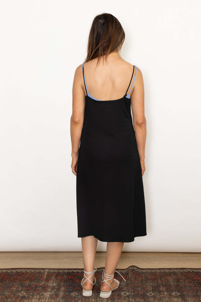 knee length dresses for ladies Backless Long Slip Dress