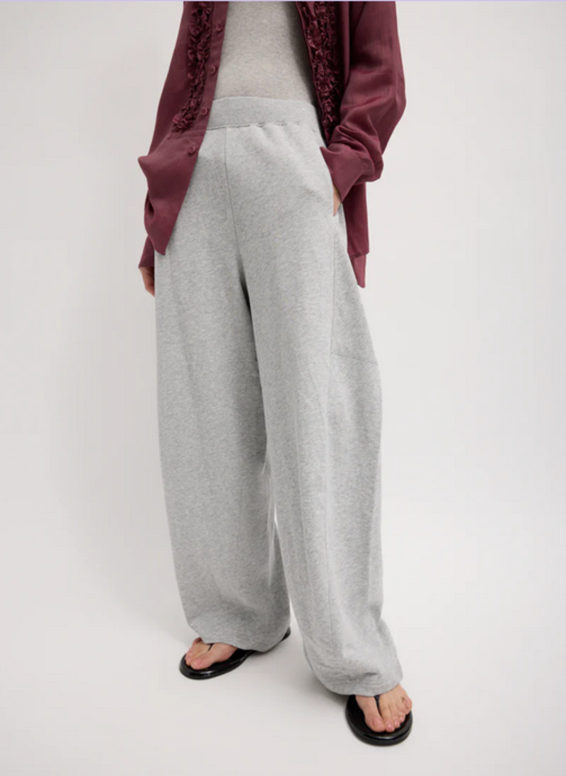 Tibi Sweatshirting Winslow Pant - Heather Grey Tibi Sweatshirting Winslow Pant - Heather Grey