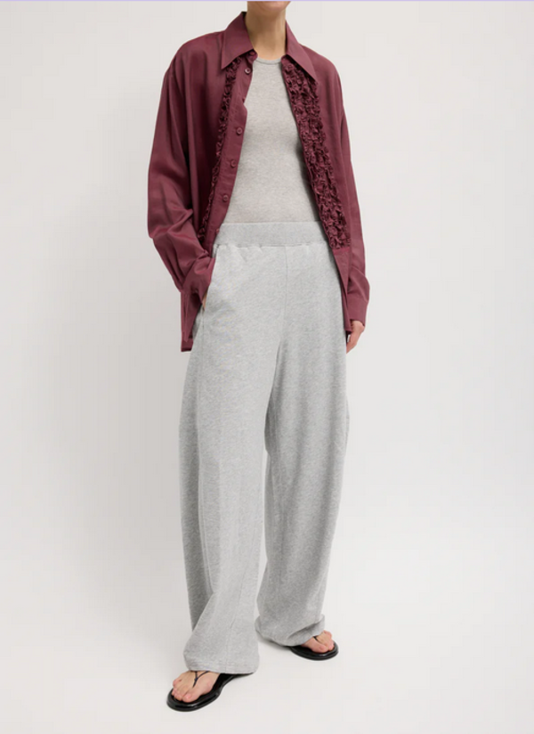Tibi Sweatshirting Winslow Pant - Heather Grey Tibi Sweatshirting Winslow Pant - Heather Grey