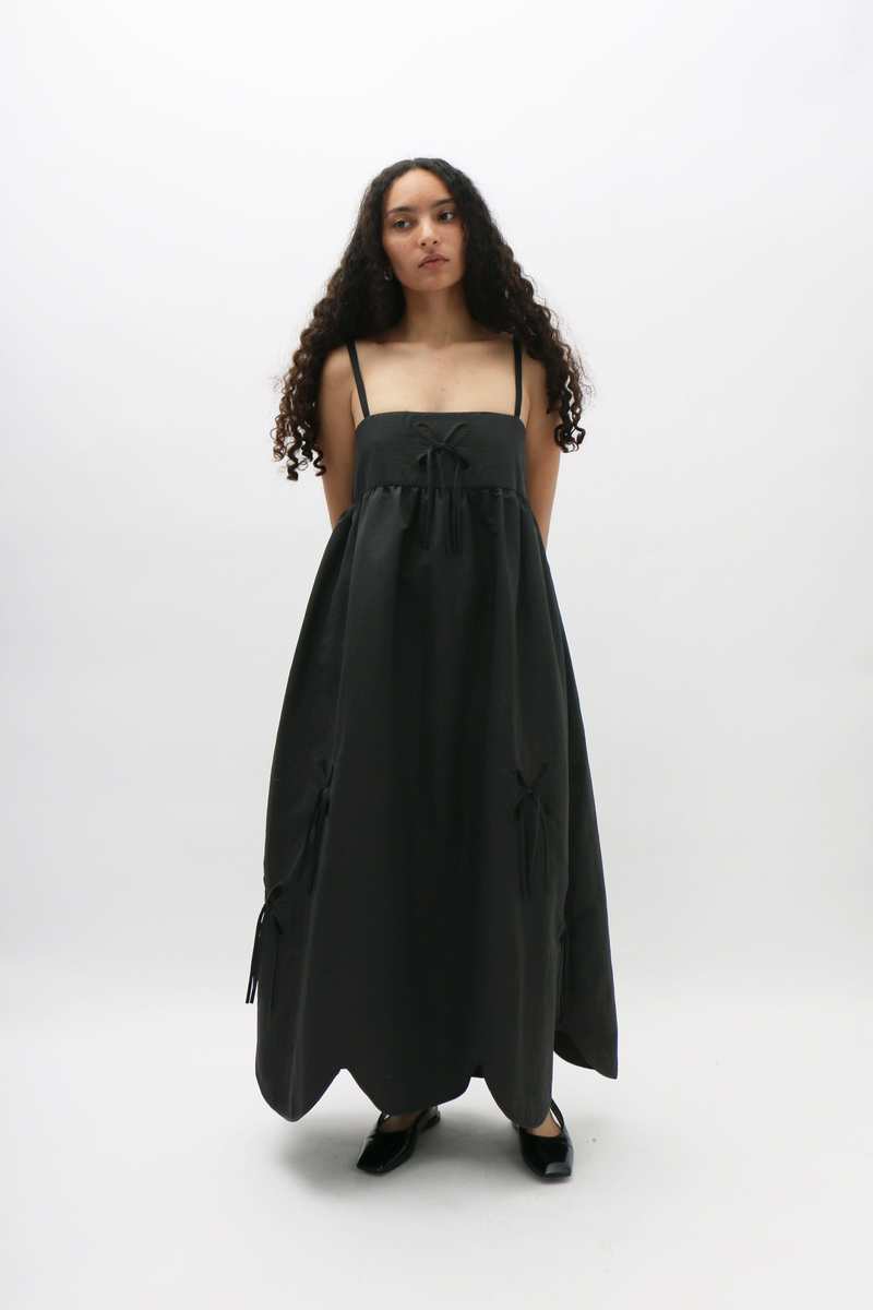 J.Kim Black Petal Sundress | Garmentory
