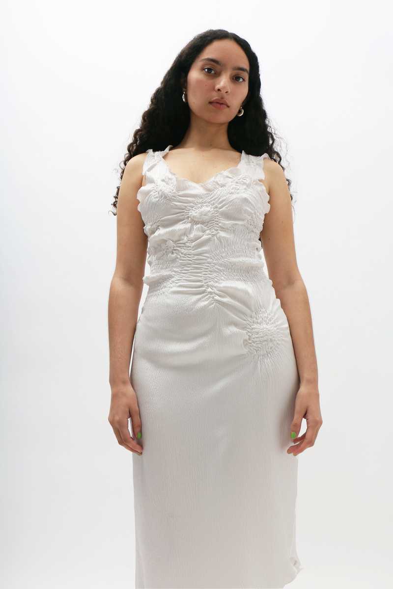 【関税込み】J.Kim ホワイト Markiza Paisley ミディアムドレス Markiza Paisley Dress in White