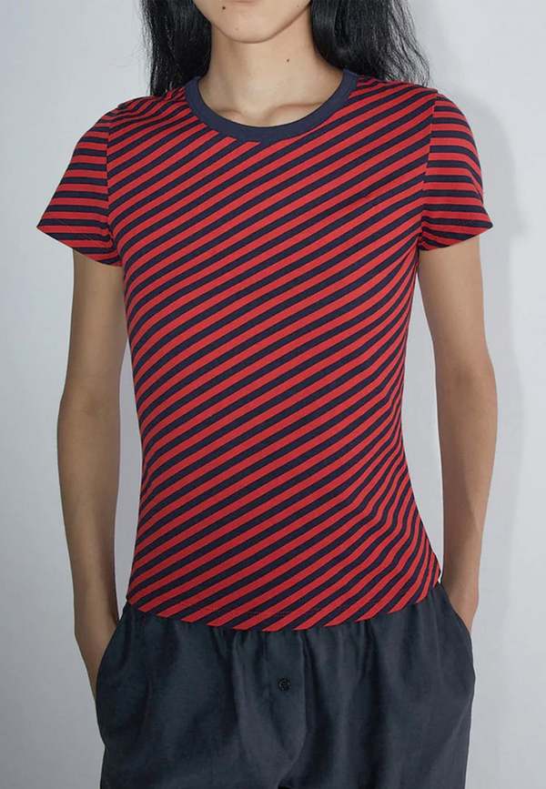 Tシャツ・カットソー PALOMA WOOL Woman T-Shirt Marine UJ1614 134 Paloma-Wool-Boro-T-Shirt-