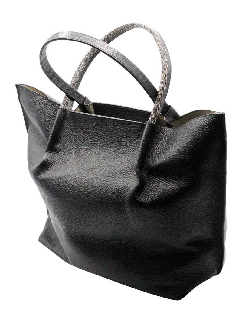 FABIANA FILIPPI BLACK LEATHER TOTES