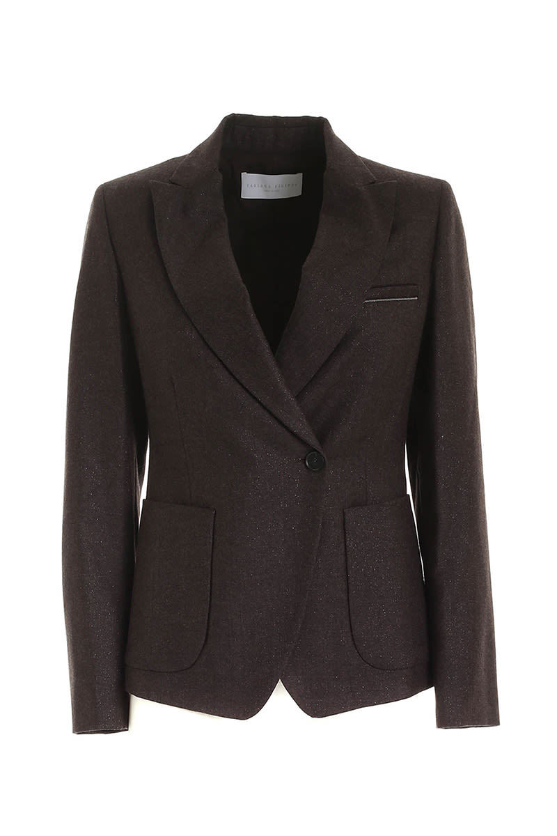 スーツ FABIANA FILIPPI Women Suit Jackets GCD220W209C4881165 Brown Fabiana Filippi Blazer - Brown | Garmentory