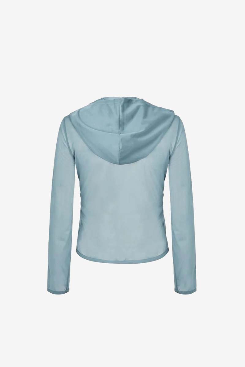 Charcoal Cupro Hood Zip Up Jumper - Amomento – Assembly New York