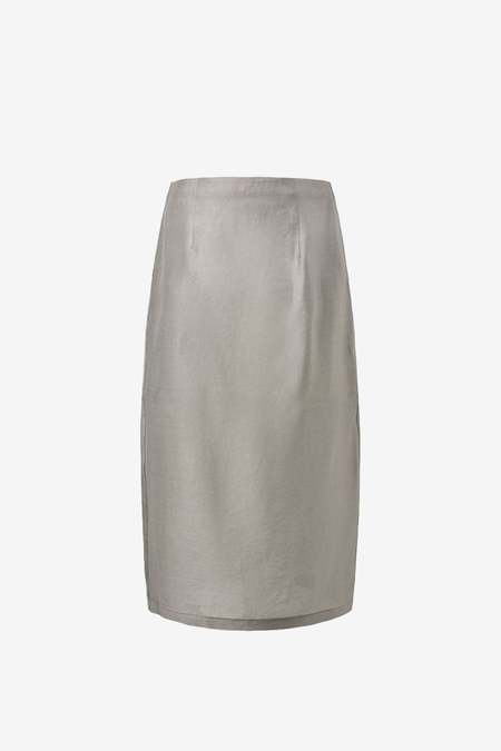 【AMOMENTO】23ss VOLUME SKIRT Amomento Volume Skirt in Grey Beige | Garmentory