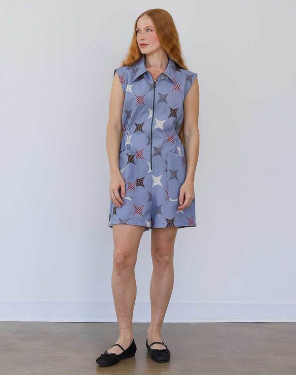 Noble Tank Suit Romper - Sparkle Print