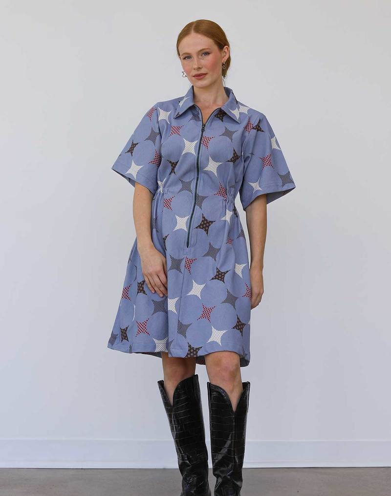 Noble Utility Dress - Sparkle Print