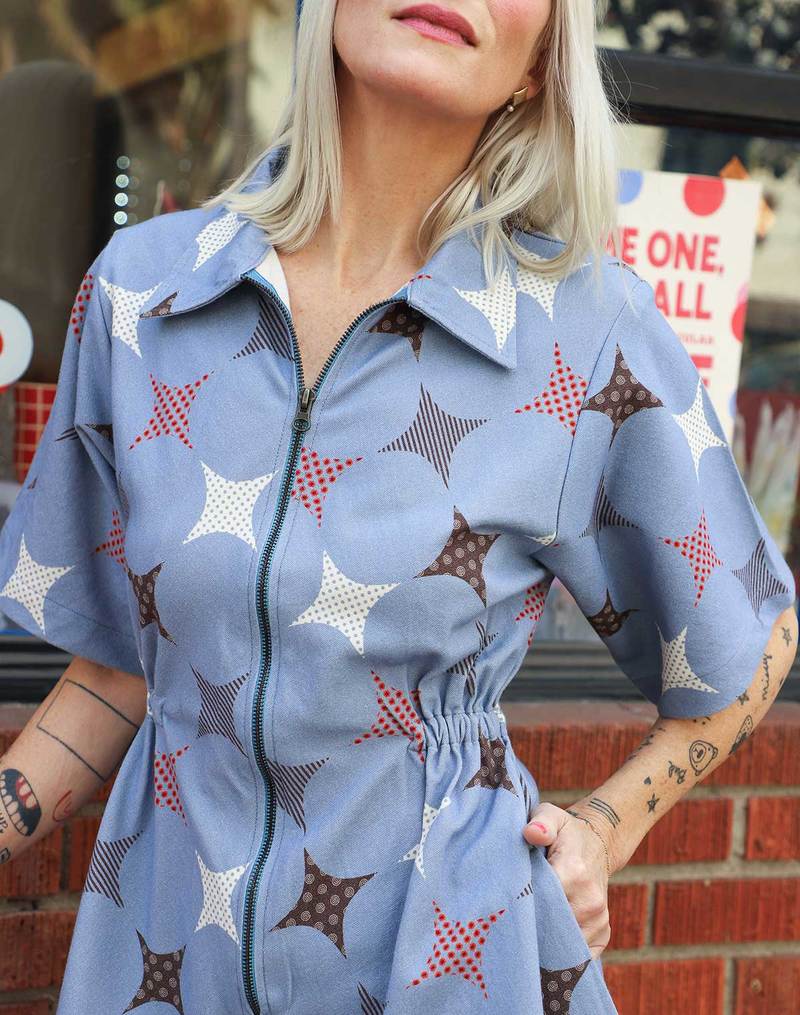 Noble Utility Dress - Sparkle Print
