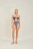 Devon Windsor Amal Full Piece Swimsuit - Navy Palm - Thumbnail 1