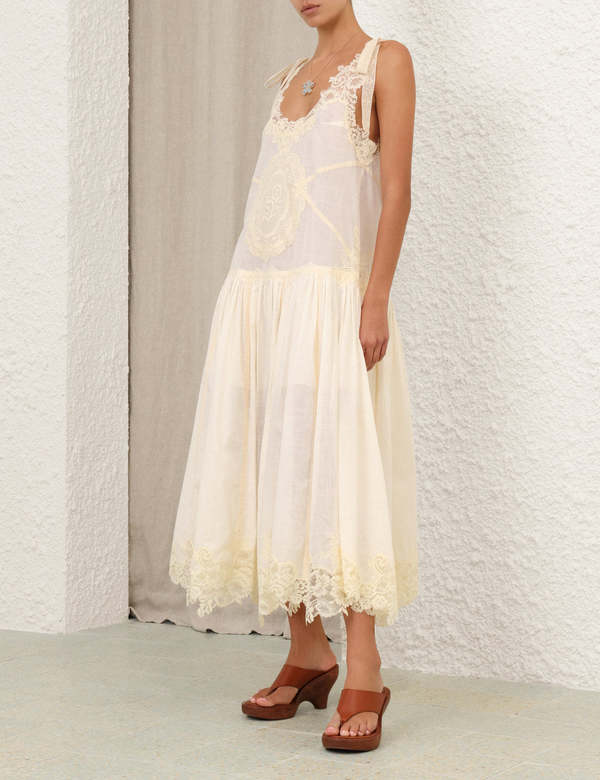Zimmermann Cascadian Lace Midi Dress Zimmermann Cascadian Lace Midi Dress