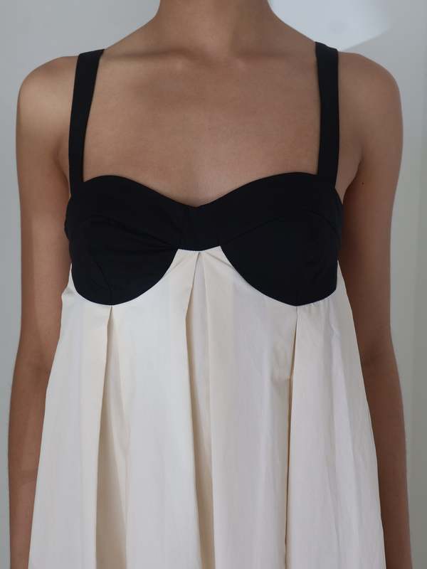 white christmas dresses Amelia Bubble Maxi Dress / Black | Meshki main image 0