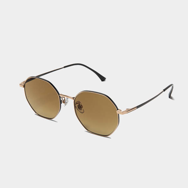 Meanswhile Transition Color Sunglasses Titanium Octagon Gold x 