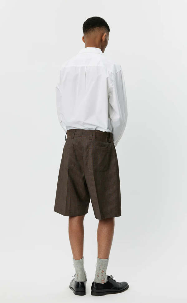 mfpen Classic Shorts - Nutmeg Vintage Stripe | Garmentory