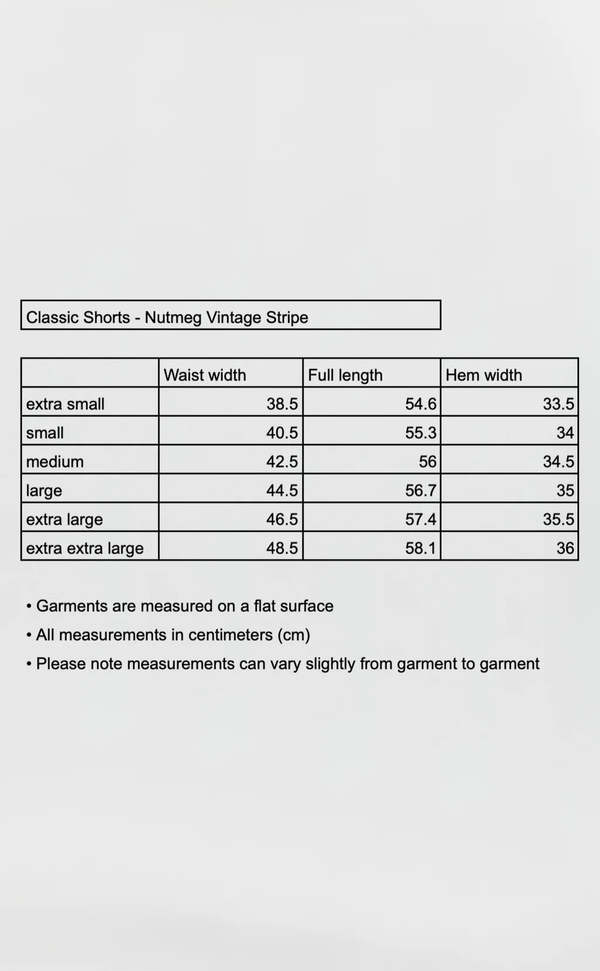 mfpen Classic Shorts - Nutmeg Vintage Stripe