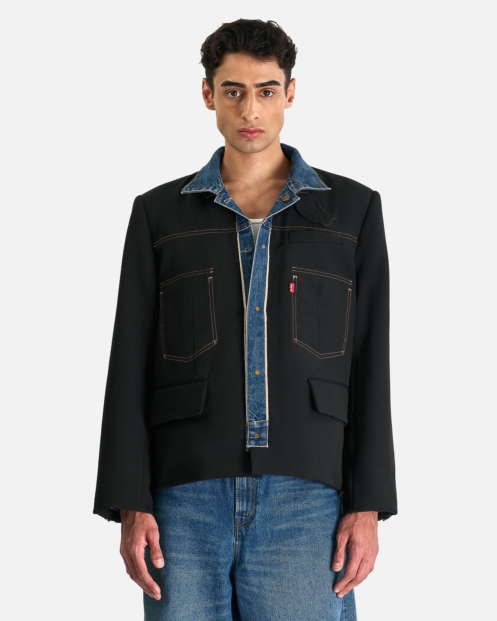 SACAI | LEVI'S® X SACAI WOMEN'S DENIM X MATELASSE TWILL JACKET
