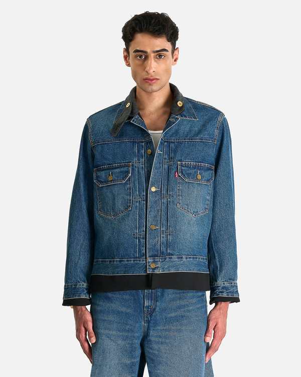sacai Levi's Denim x Matelasse Twill Reversible Blouson | Garmentory