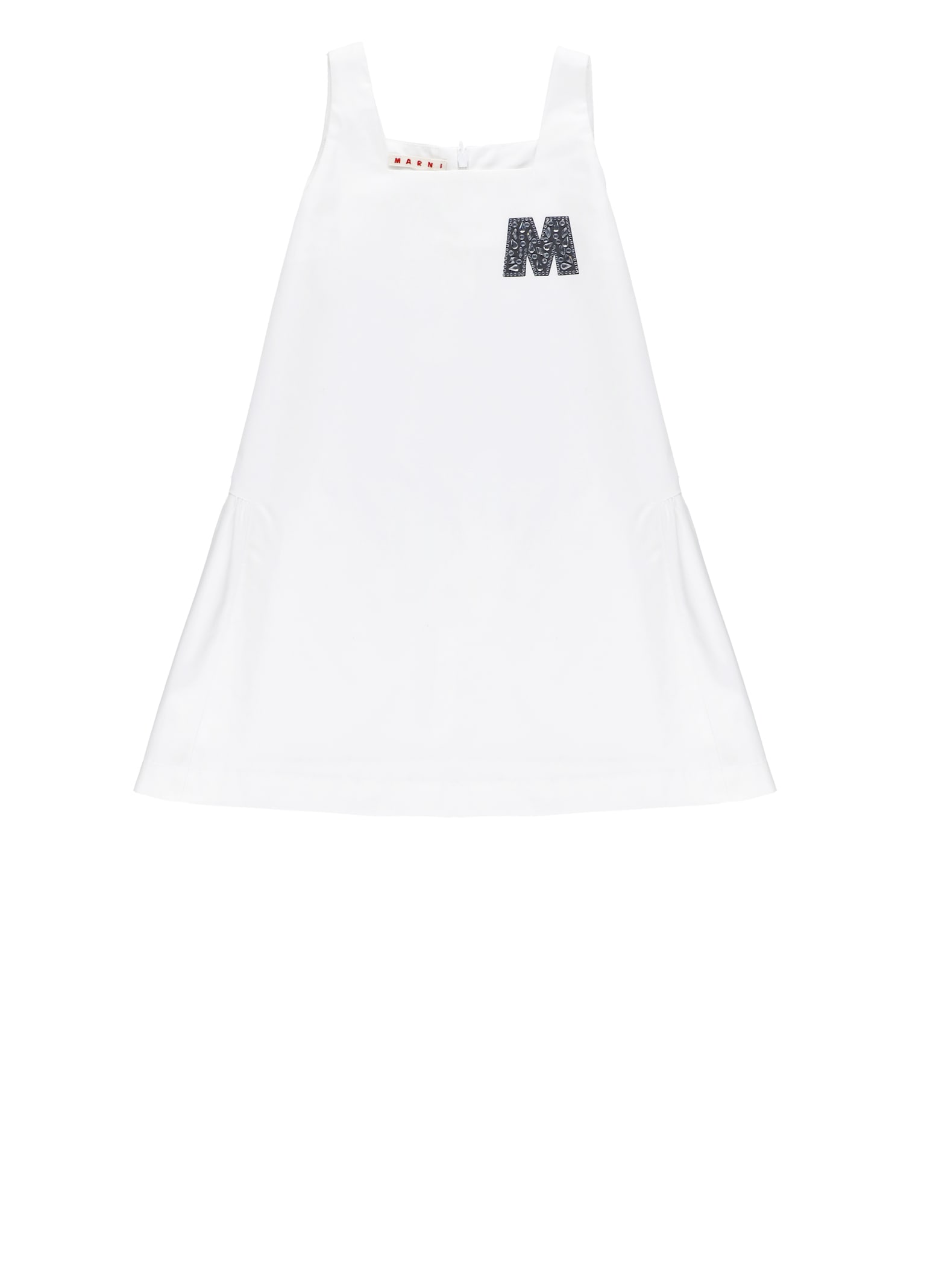 関送込【MARNI】コットンミニドレス Marni サテンミニドレス | ブラウン | FARFETCH JP