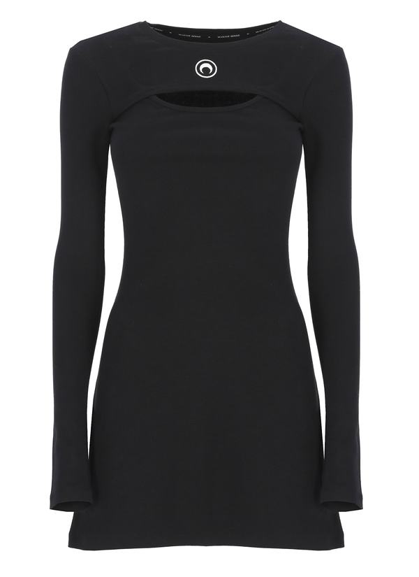 MARINE SERRE Moon Dress - Black | Garmentory