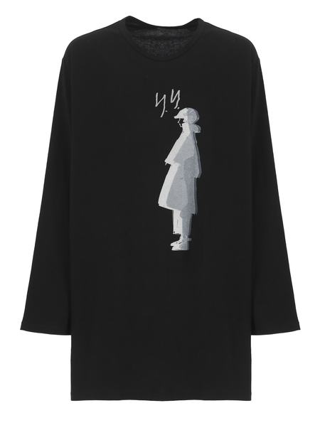 Yohji Yamamoto Contrast Sleeve T-Shirt - Black | Garmentory