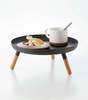 Yamazaki Home Countertop Pedestal Tray - Steel + Wood - Thumbnail 9
